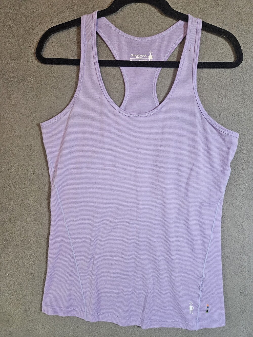 Smartwool Tank Women Medium Lavander Merino 150 Wool Racerback Running Gym